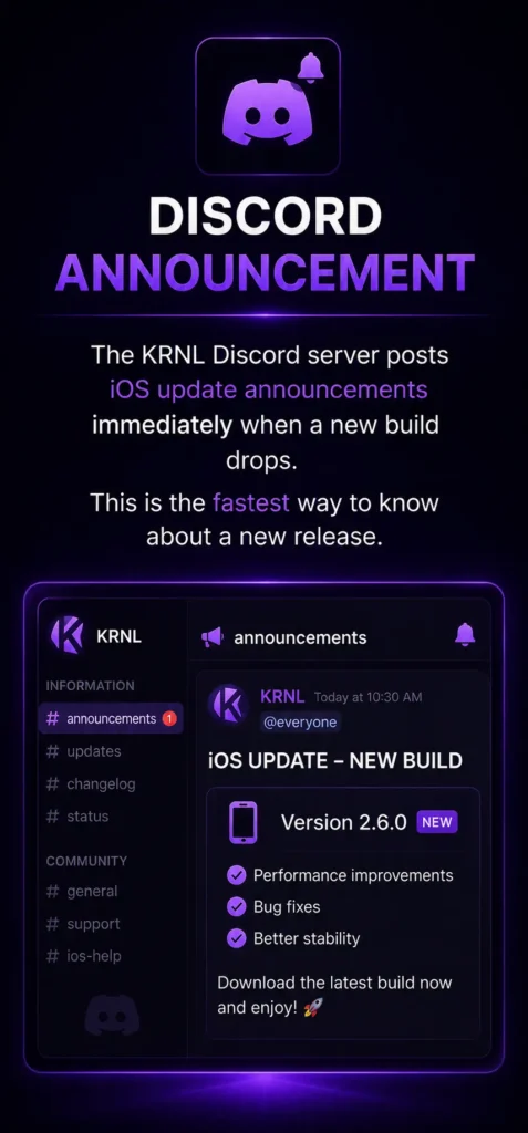 Discord announcement