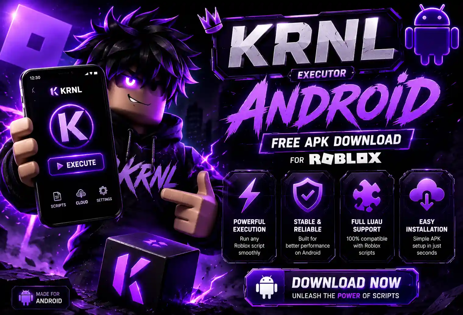 KRNL Executor Android – Free APK Download for Roblox