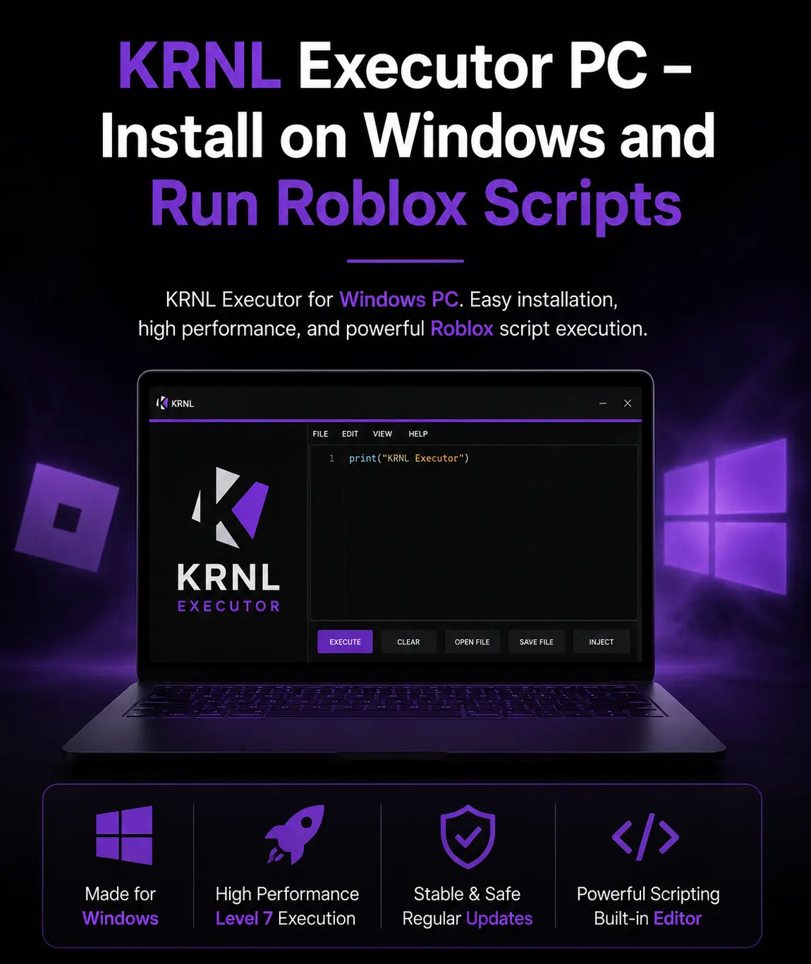 KRNL Executor PC – Install on Windows and Run Roblox Scripts