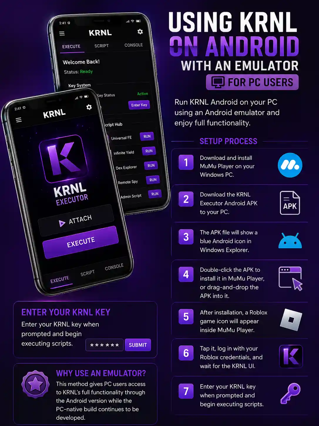 Using KRNL on Android with an Emulator (For PC Users)